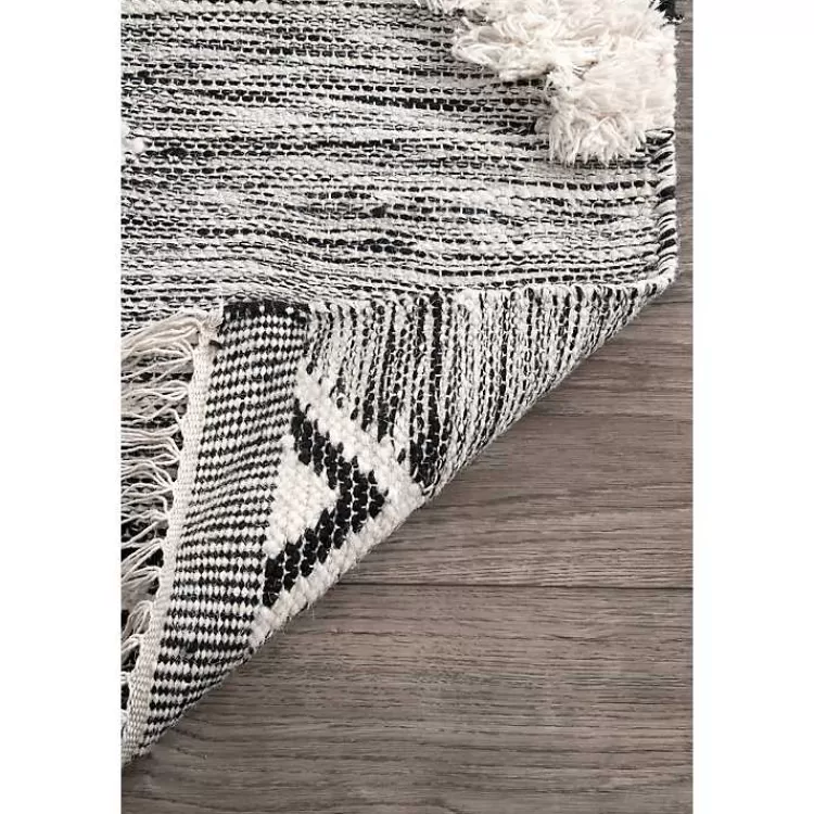 Alfombra Marroquí Sofía con Flecos Artesanales - Tamaño 5x8 Pies, Diseño Bohemio para Salón de Kirklands Home