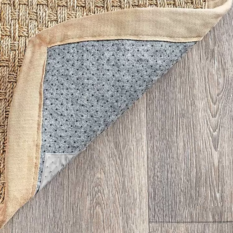 Alfombra Natural de Yute Marino 5x8 Pies - Tejido Ajedrezado para Sala - Decoración Rústica Moderna - Estilo Kirklands - Precio Accesible