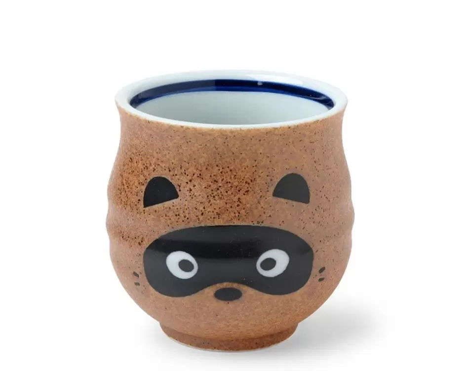 Taza Artesanal MIYA - Diseño Coleccionable de Tanuki para Amantes del Té
