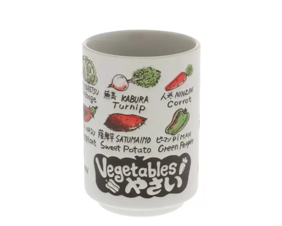 Tazas de Té Artesanales | Diseño con Verduras Estacionales - Colección Exclusiva Miya