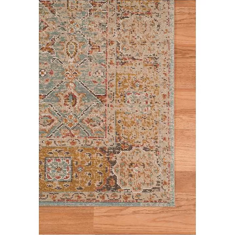 Banda Decorativa Turquesa Eaton con Bordes - Oferta Exclusiva en Hogar y Estilo Kirklands