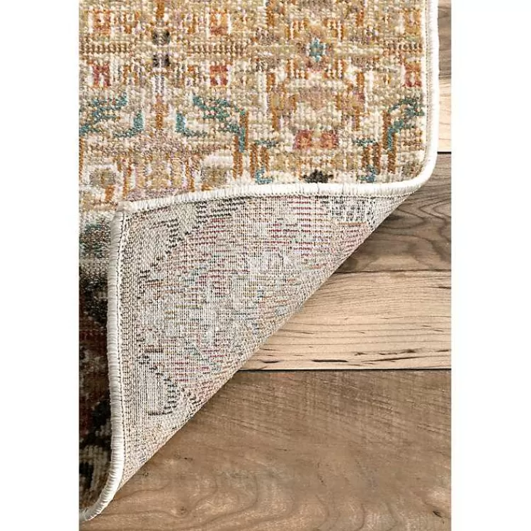 Alfombra decorativa Doreen con medallón central - Tamaño 2.44x3.35 metros | Diseño clásico renovado para salas - Colección otoño/invierno de Hogar Kirklands