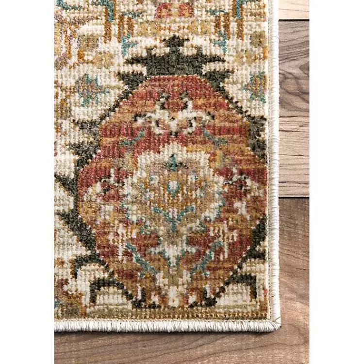 Alfombra decorativa Doreen con medallón central - Tamaño 2.44x3.35 metros | Diseño clásico renovado para salas - Colección otoño/invierno de Hogar Kirklands