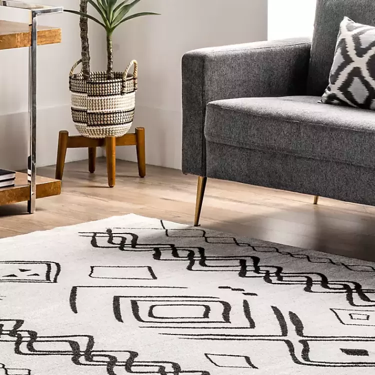 Alfombra Lavable Marroquí Moderna 4x6 Pies - Novedad Exclusiva de Kirklands Home
