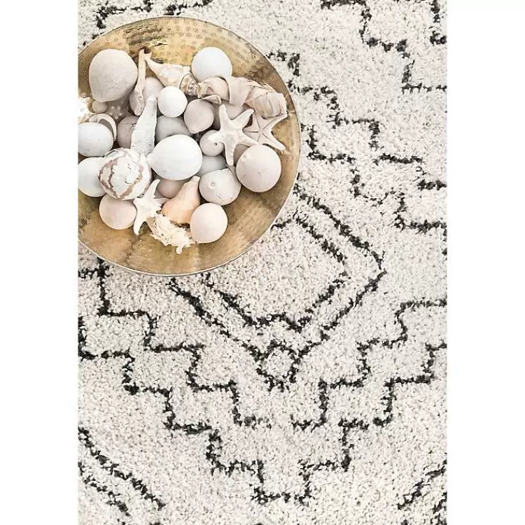 Alfombra Artesanal Marroquí con Flecos Tribales 160x230 cm - Diseño Boho Chic para Salón o Dormitorio | Estilo Étnico Auténtico · Oferta Especial en Decoración Hogar Kirklands