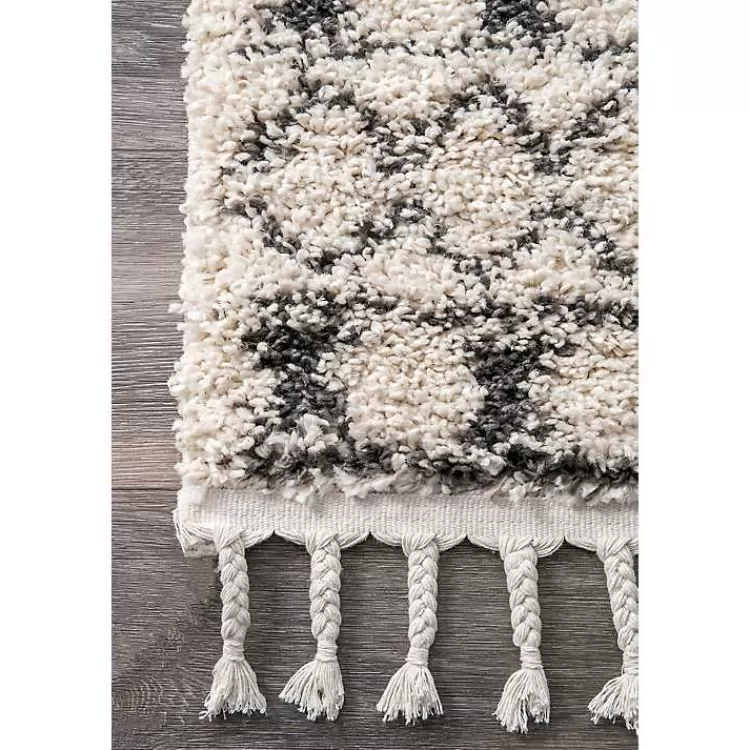 Alfombra Artesanal Marroquí con Flecos Tribales 160x230 cm - Diseño Boho Chic para Salón o Dormitorio | Estilo Étnico Auténtico · Oferta Especial en Decoración Hogar Kirklands
