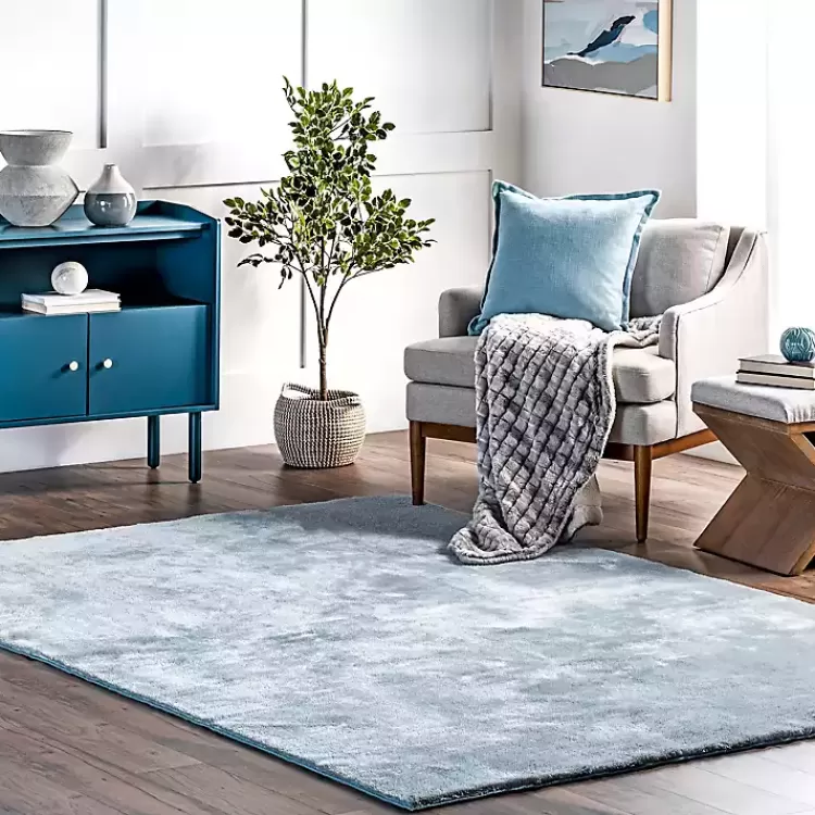 Alfombra lavable de pelo largo Whitlow 6x9 pies | Oferta exclusiva en Kirklands - ¡Textura suave y duradera para tu hogar!