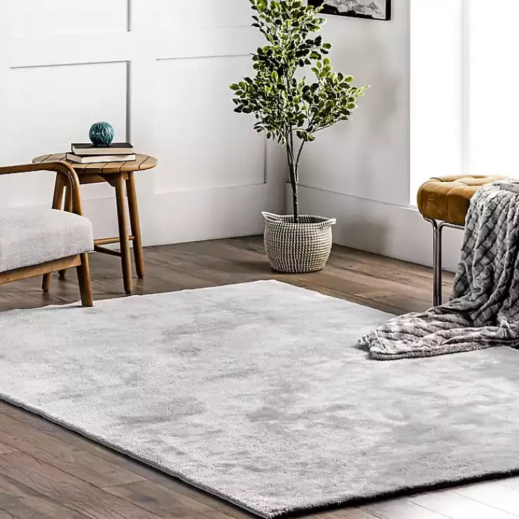 Alfombra Suave de Felpa Lavable Whitlow - Tamaño 6x9 Pies, Diseño Moderno para Salas y Dormitorios - Lujo Duradero con Mantenimiento Fácil