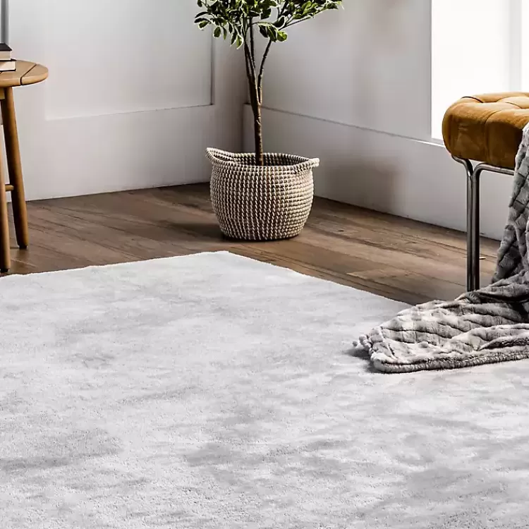 Alfombra Suave de Felpa Lavable Whitlow - Tamaño 6x9 Pies, Diseño Moderno para Salas y Dormitorios - Lujo Duradero con Mantenimiento Fácil